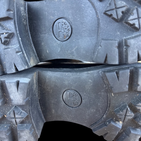 Black Timberland Kingsley Leather Boots Women's Size 8 A2KQ5 Lace Up - Picture 5 of 7